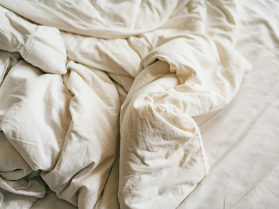 stained bedsheets